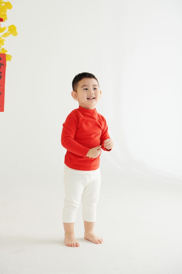 kids ginger cotton warm shirt - Image 3