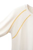 Warm Ginger Color Block Breathable Mesh Thermal Top