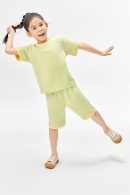 kids Quick-dry cotton Half sleeve home suit