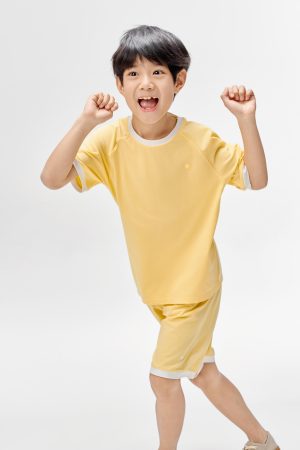 kids Quick-dry cotton Half sleeve home suit