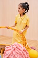 kids Quick-dry cotton loungewear polo skirt