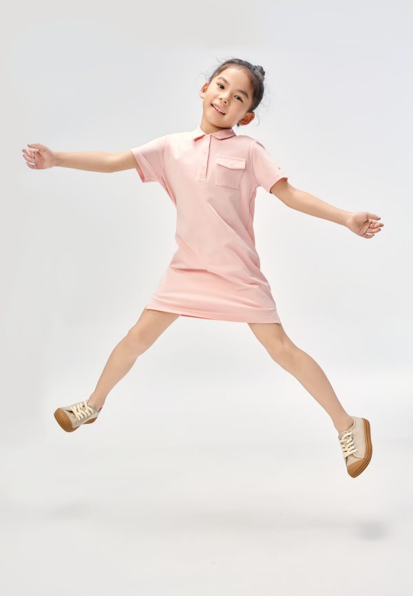 kids Quick-dry cotton loungewear polo skirt - Image 5