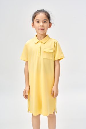 kids Quick-dry cotton loungewear polo skirt