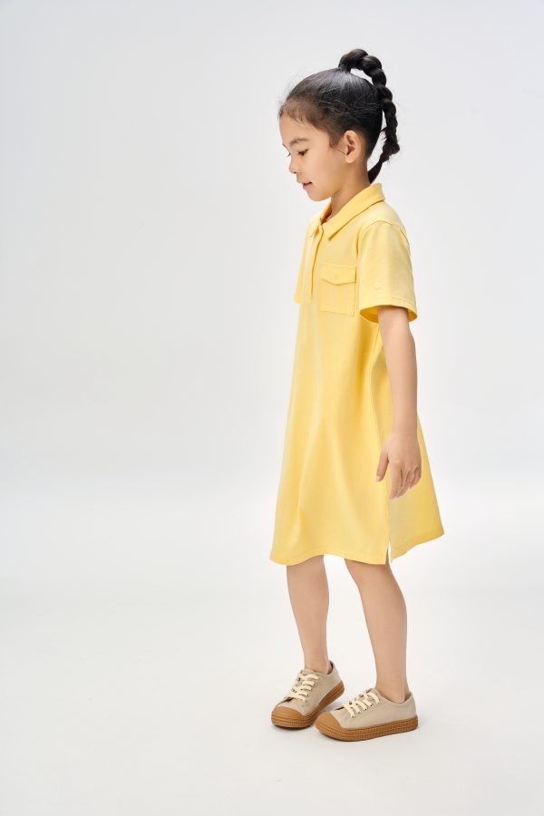 kids Quick-dry cotton loungewear polo skirt - Image 4