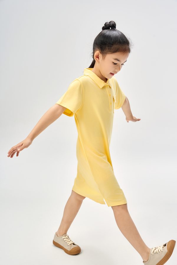 kids Quick-dry cotton loungewear polo skirt - Image 3