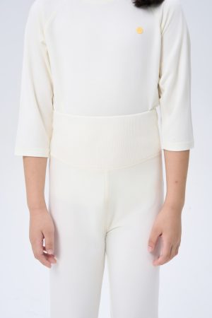 Warm Ginger Belly-Wrap Base Layer Leggings