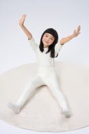Thin Warm Ginger 3/4 Sleeve Top