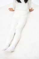 Warm Ginger Belly-Wrap Base Layer Leggings