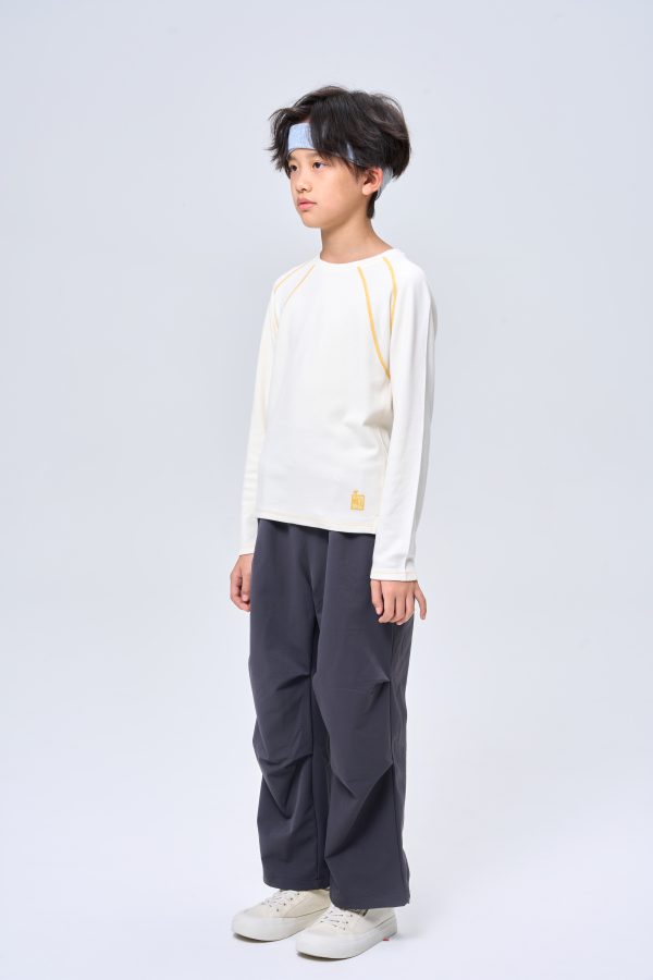 Warm Ginger Color Block Breathable Mesh Thermal Top - Image 6