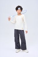 Warm Ginger Color Block Breathable Mesh Thermal Top