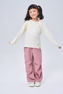 Warm Ginger Color Block Breathable Mesh Thermal Top