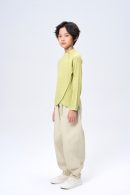 kids woolblend zipper shirt