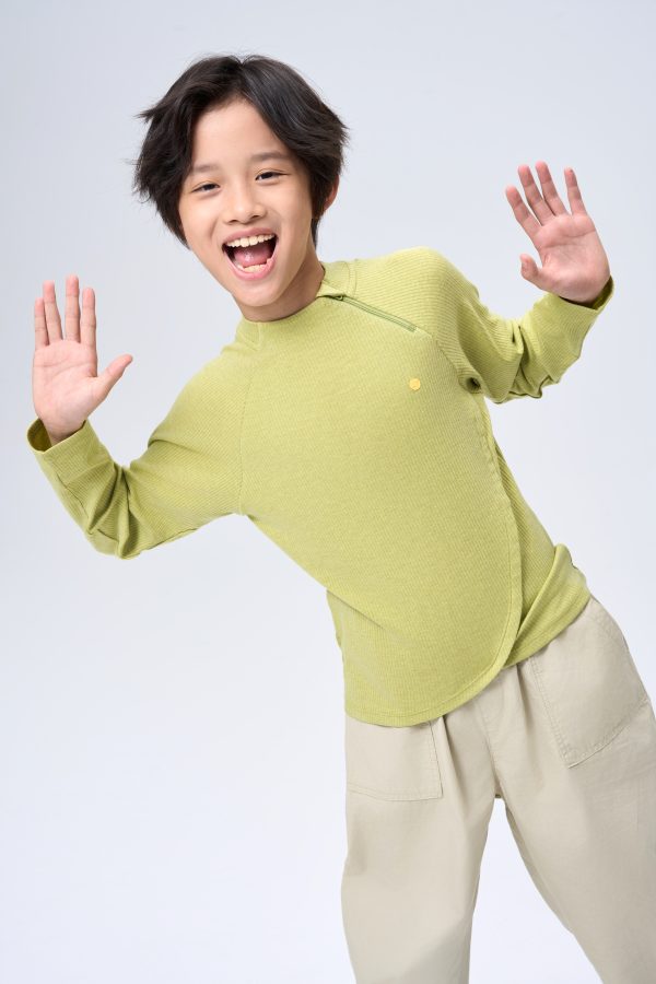 kids woolblend zipper shirt - Image 4