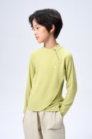 kids woolblend zipper shirt