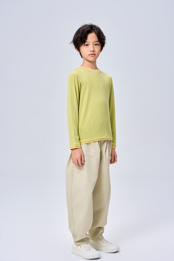 kids woolblend basic shirt - Image 4