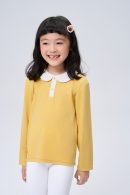 kids woolblend doll collar shirt